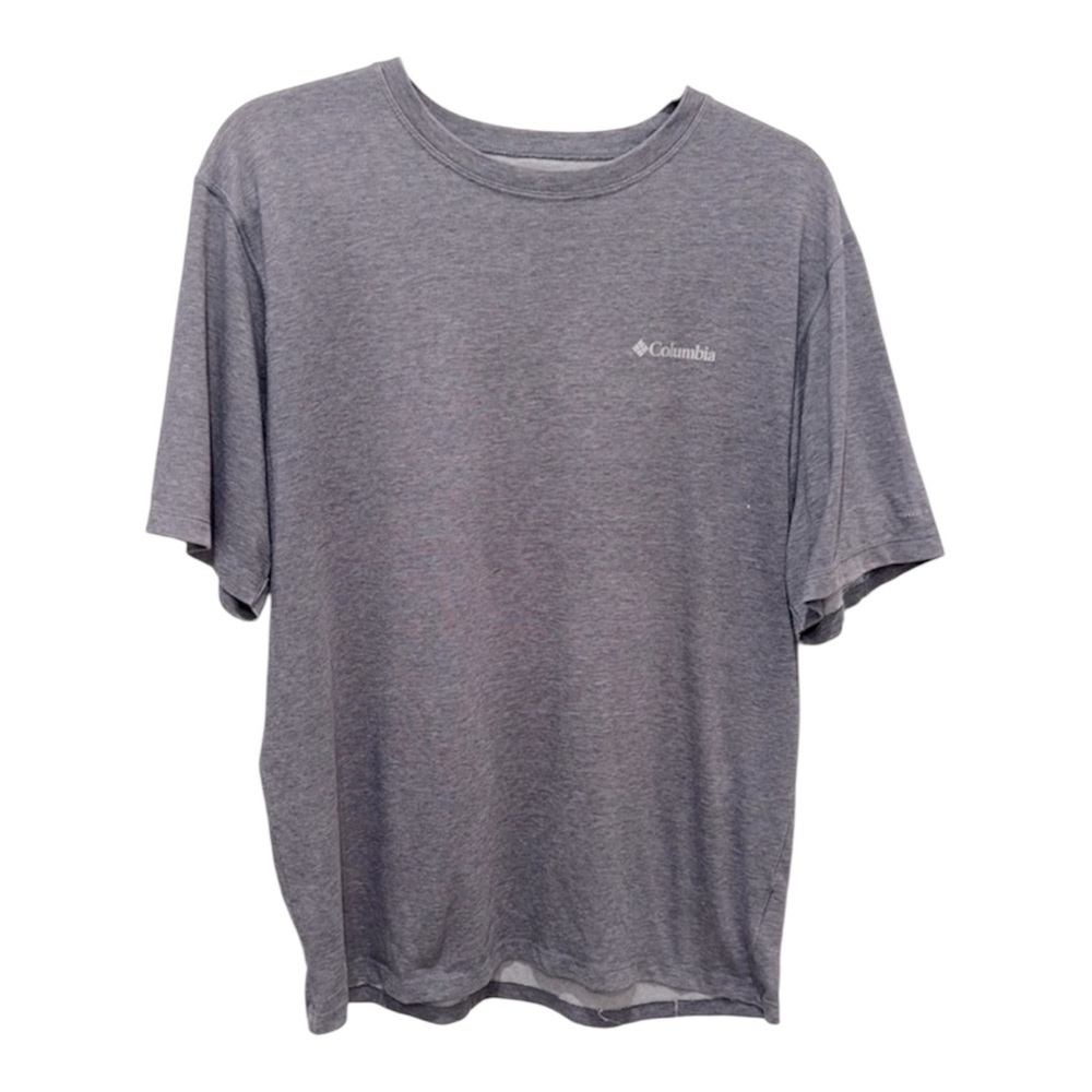 Columbia Gray Short Sleeve Performance Athletic Tee women’s large